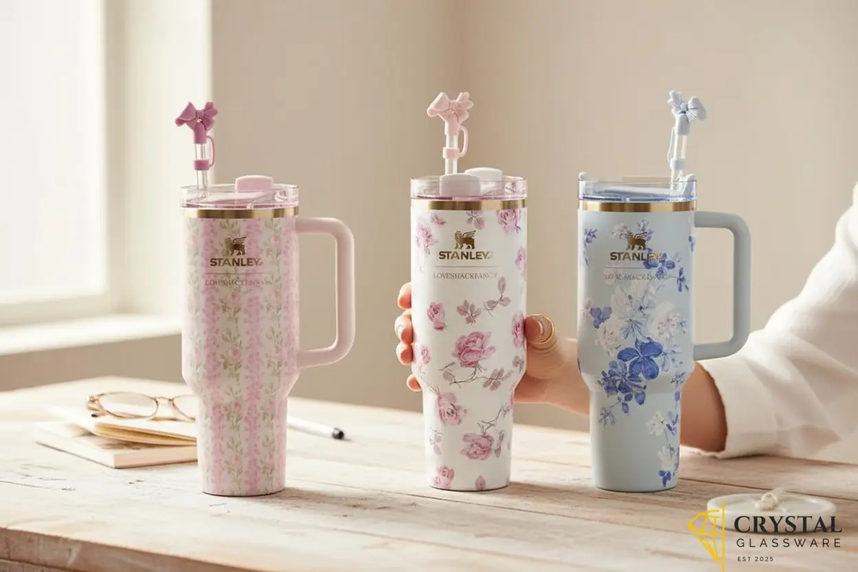 40oz Stanley Tumbler Cup - 1200ml Floral Loveshack Stainless